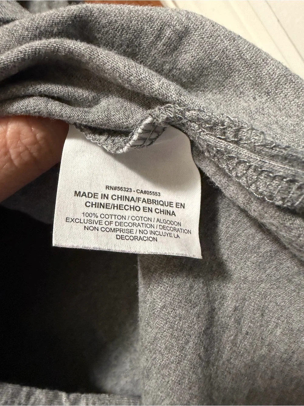 Nike Gray V-Neck 3/4 Sleeve with Swoosh Logo